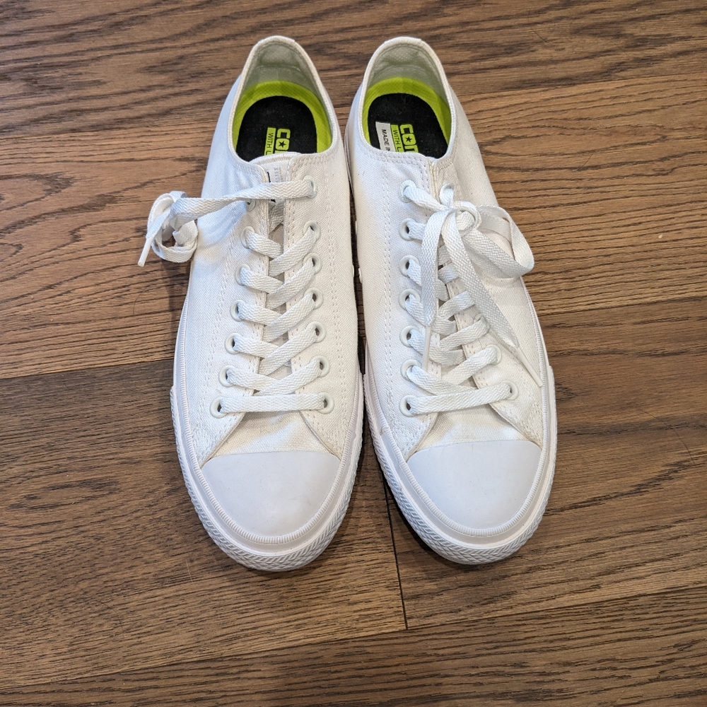 NWOT Converse with Lunarlon all white size 11 women's
